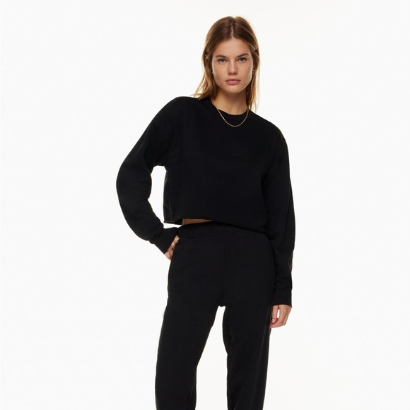 TNA Sweatfleece Perfect Fit Cropped Crewneck - Picture 8 of 8